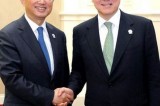 韩中两国外长会面磋商
