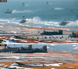 朝鲜公布的国家级军事训练照片系作假